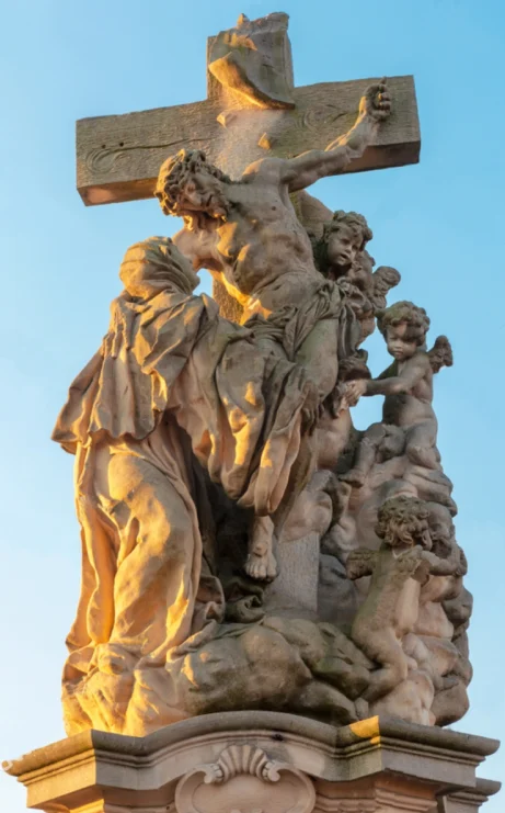 Charles_Bridge, Statue of St. Lutgardis