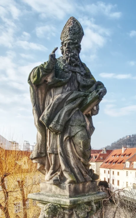Charles_Bridge, Statue of St. Adalbert of Prague